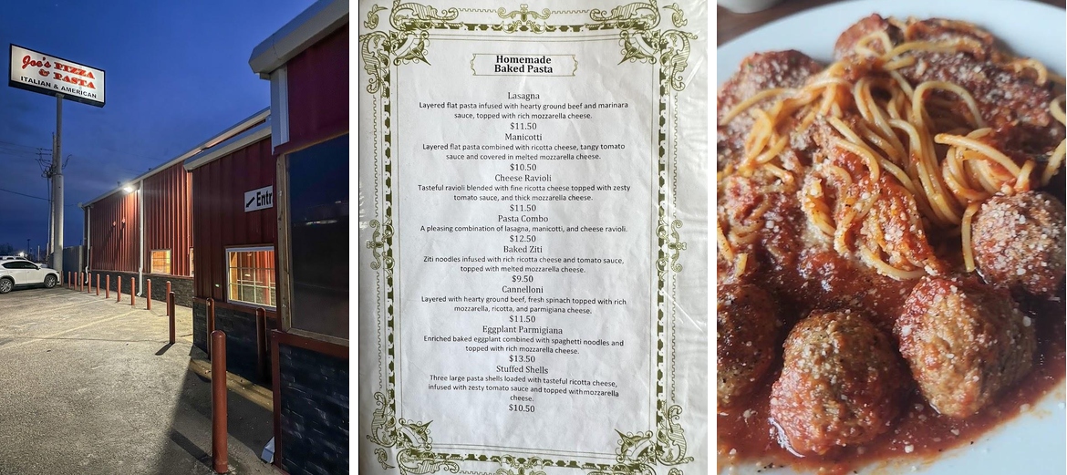 Joe's Pizza & Pasta Menu